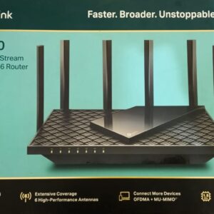 TP-Link Archer AX73 AX5400 Dual-Band 6-Stream Gigabit Wi-Fi 6 Router. 